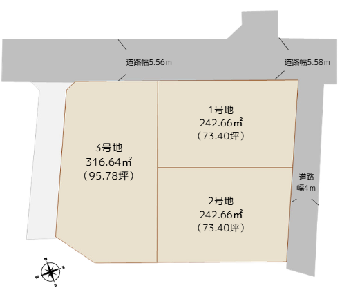 【筑前町東小田】分譲地3区画